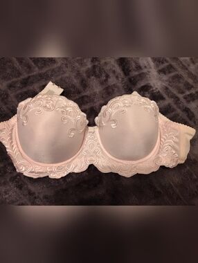 Rue 21 Strapless Lace-Trim Padded Bra - Light Pink